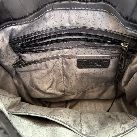 Michael Kors Vintage Croc Embossed Hilton Tote - Picture 11 of 16